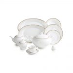 سرویس چینی 102 پارچه کامل ریوا طلایی پیکره ایتالیا اف