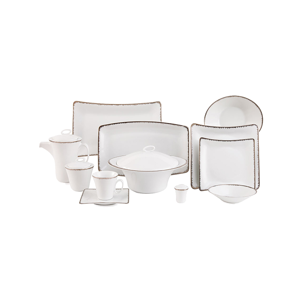 سرویس چینی 97 پارچه کامل رویال پلاتینی پیکره وینچی