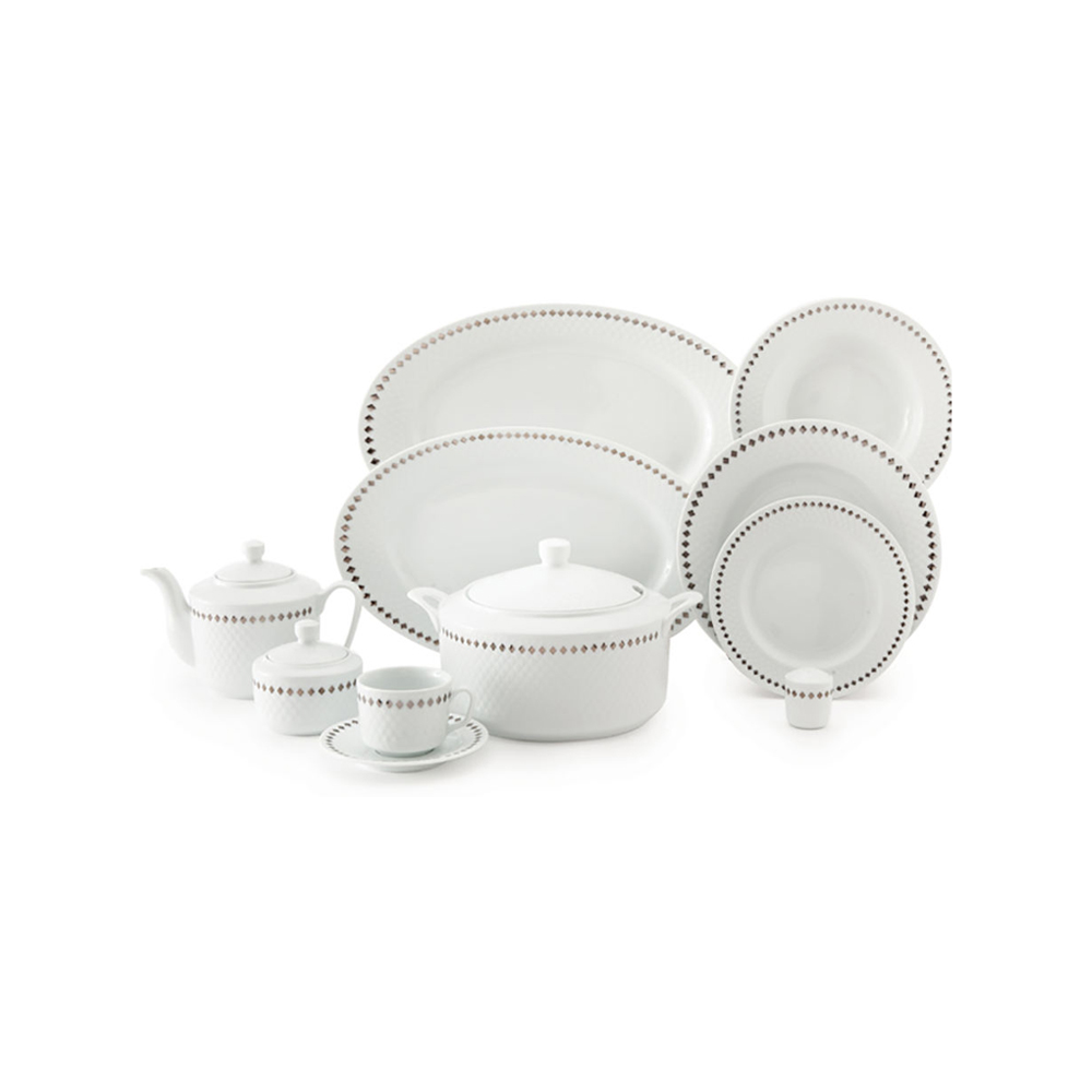 سرویس چینی 102 پارچه کامل سیلور ری پیکره رادیانس