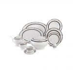 سرویس چینی 102 پارچه کامل پرشیا سرمه ای پیکره ایتالیا اف